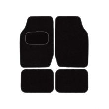 4 Pcs Carpet Floor Mats  -PVC Back, All-Weather Protection For All Vehicles