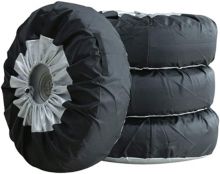  4 Pcs Tire Covers With A Storage Bag.