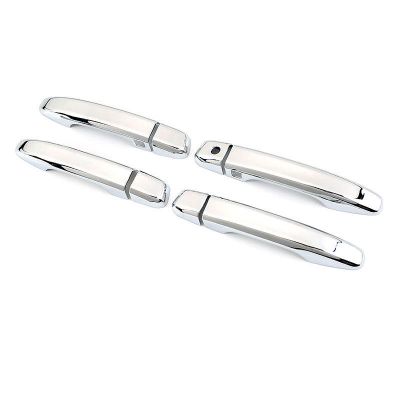 Auto 4 DOOR Chrome ABS HANDLE COVERS without Passenger Keyhole 